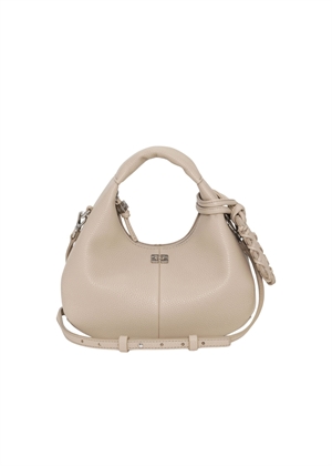 Hobo Mini Grained bag White Pepper A6978 Ganni 